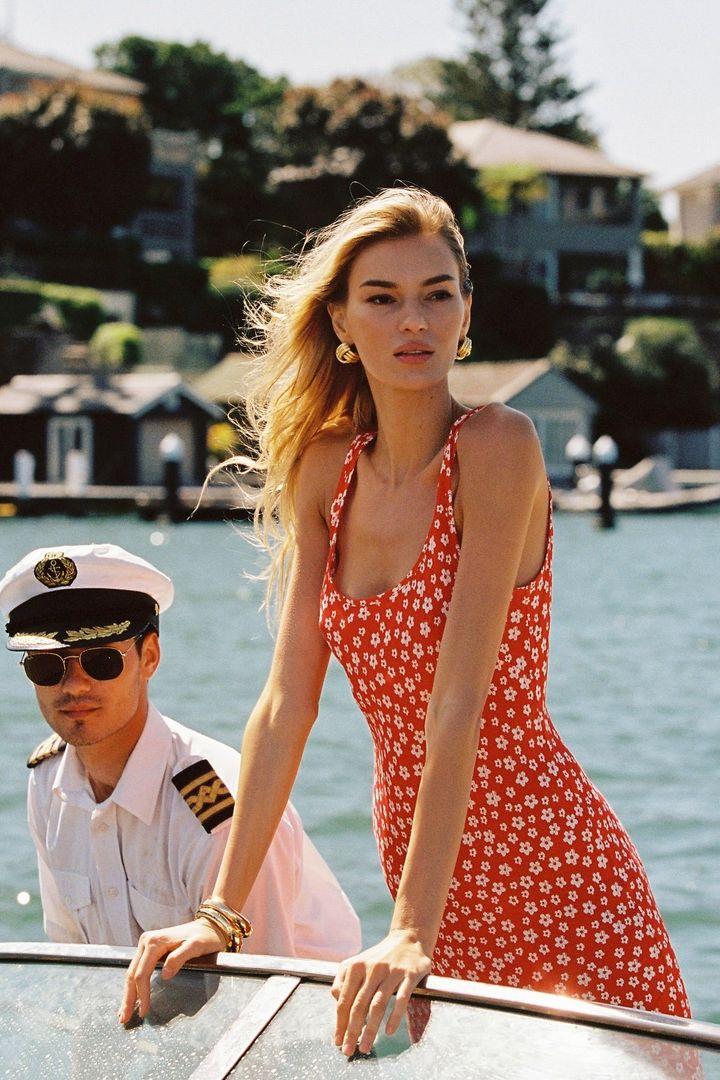 kookai orange midi dress Sascha Midi Dress