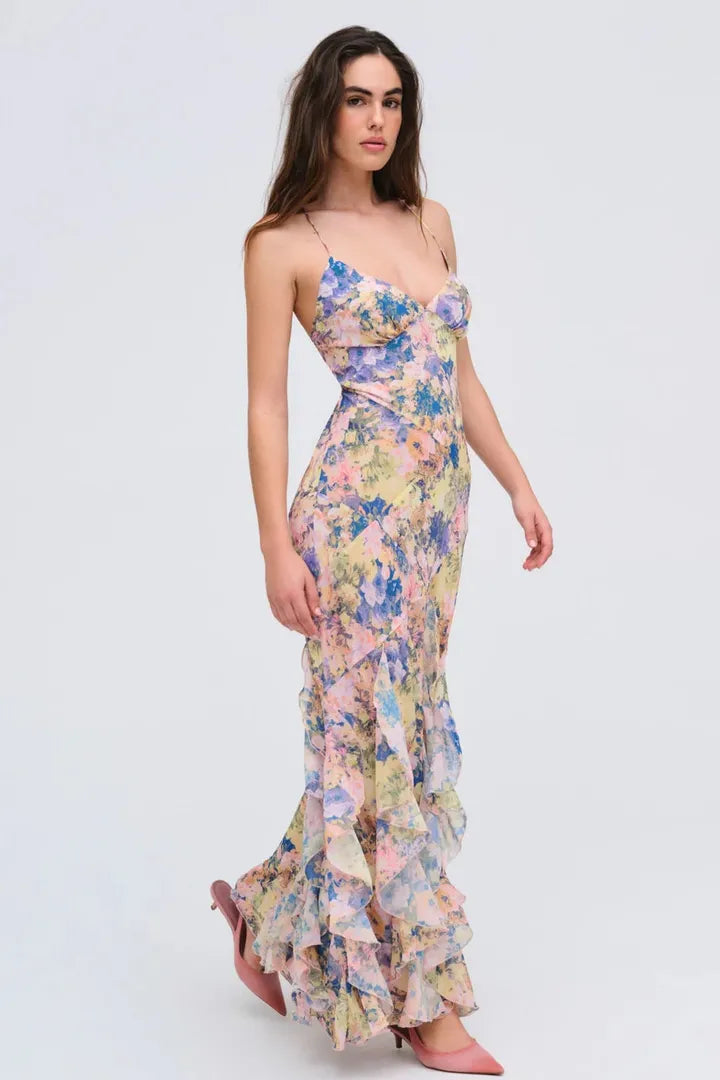 For Love & Lemons Elea Maxi Dress