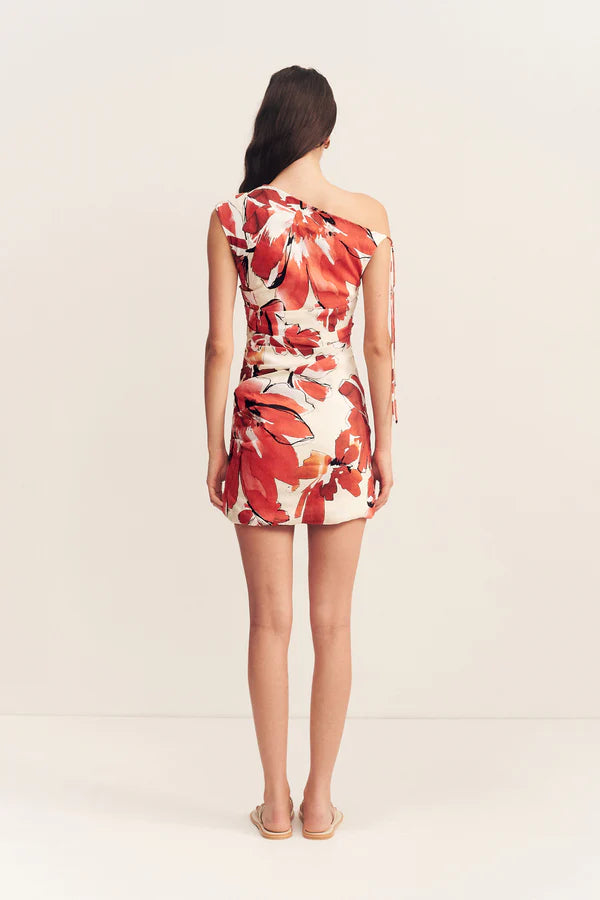 Shona Joy Ember Draped Mini Dress
