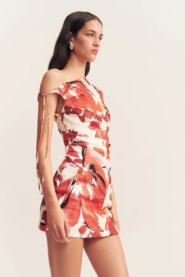 Shona Joy Ember Draped Mini Dress