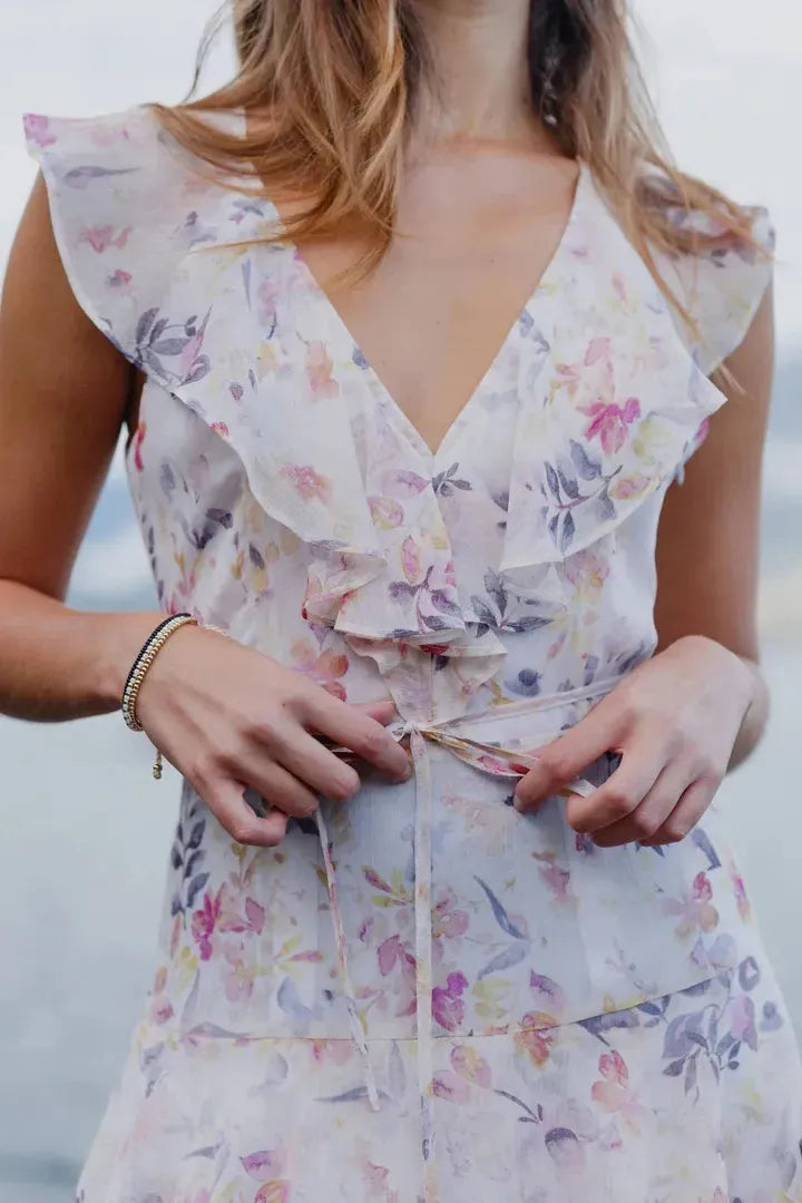 Rosa Everly Bouquet Maxi Dress