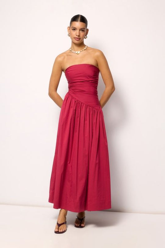 Kiera Strapless Midi Dress